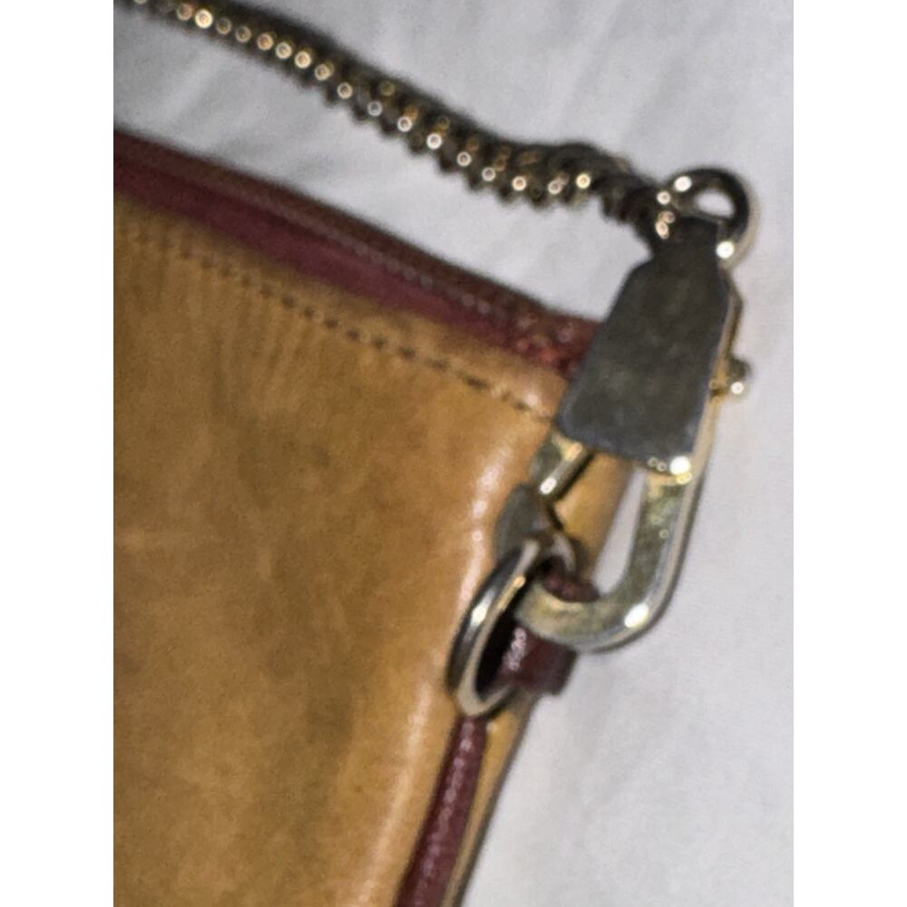 Authentic Vintage Must de Cartier Mustard Yellow Leather Wristlet / Pouch - Picture 6 of 8